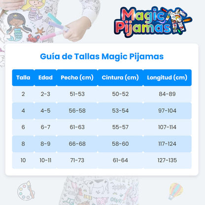 🎨 Magic Pijamas (Marcadores Lavables Incluidos) - Envío gratis